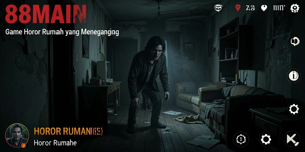 Tampilan antarmuka <strong>88MAIN</strong> yang menyeramkan dan penuh misteri.
