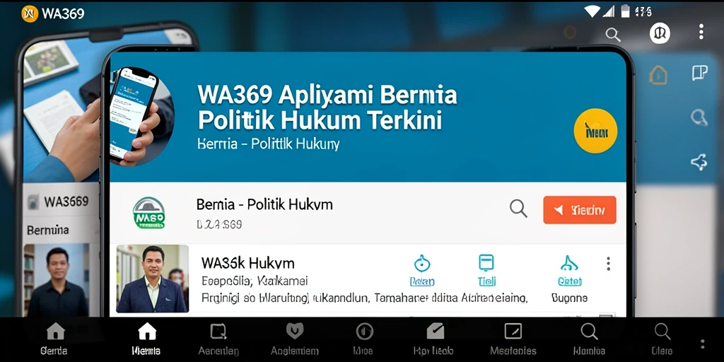 Antarmuka aplikasi WA369 yang informatif dan user-friendly.