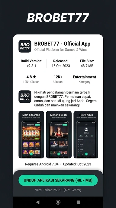 Panduan Unduh dan Instal APK brobet77 untuk Android